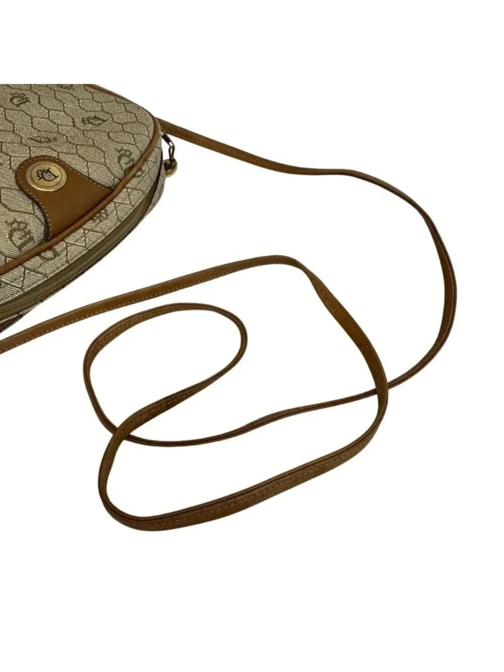 Dior Honeycomb Trotter Shoulder Bag Beige
